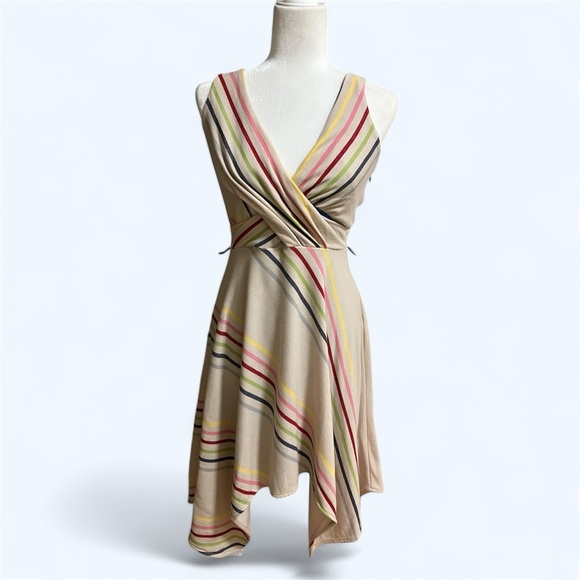 Anthropologie Striped Rainbow Dress - Picture 3 of 11